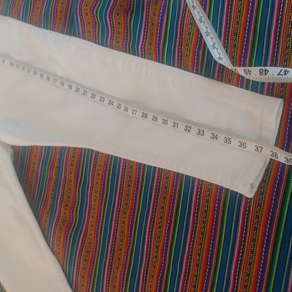 Banana Republic Women's Premium Denim Mid Rise Skinny Jeans, White, Size 31 - Picture 12 of 12